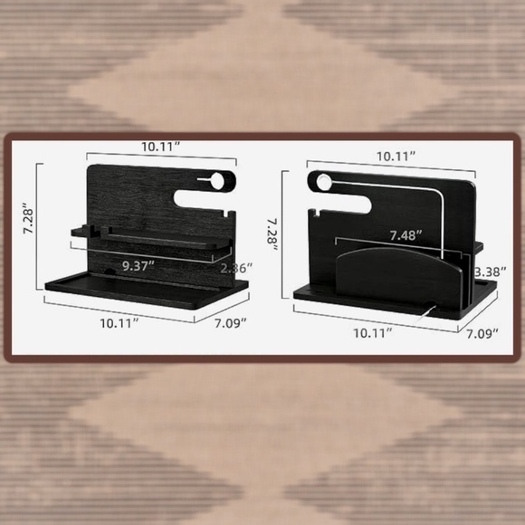 NWT Bamboo Organizer for Phone/iPad/Tablet/Personal Items - Picture 9 of 12